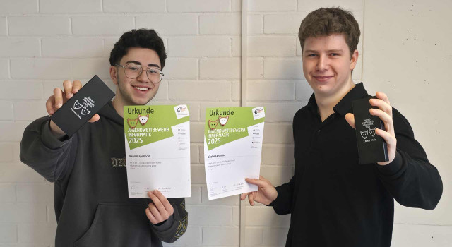 Zum Artikel: 1. Preisträger beim Jugendwettbewerb Informatik