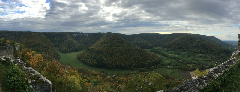 Aussicht von der Burgruine Hohenurach