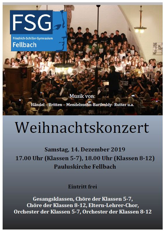 Weihnachtskonzert 2019